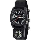 BERTUCCI Mens Black Dial Nylon Band Quartz Watch