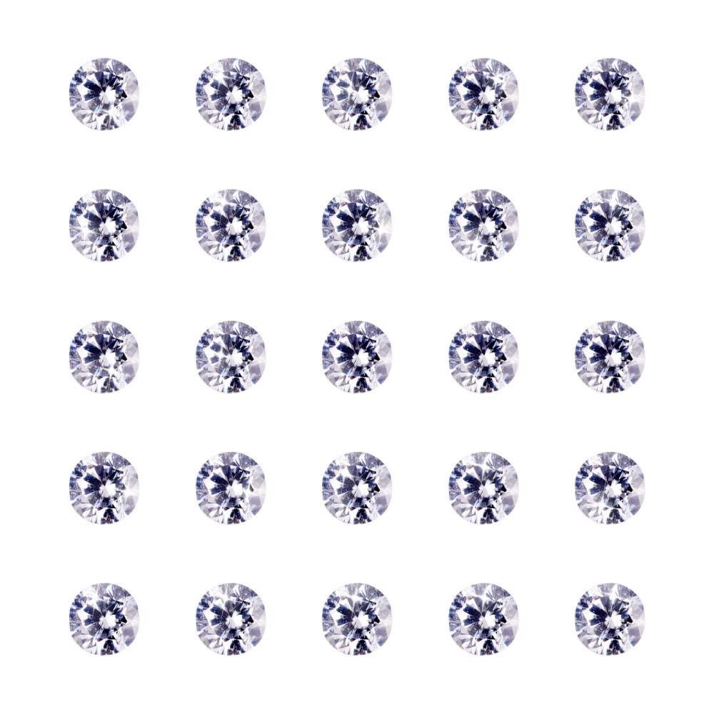 Craftdady 1000pcs Clear Cubic Zirconia 1.8mm Mini CZ Rhinestone Bulk Loose Stone for Jewellery Making Repairing