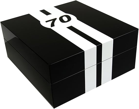 Caja guarda relojes Le Mans 70 piano negro, 4 relojes: Amazon.es: Relojes