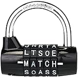 Gym Locker Lock,5 Letter Word Lock,5 Digit Combination Lock,Safety ...