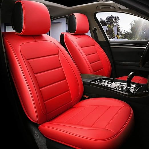 Car seat covers KIA VENGA full set leatherette red black archives