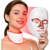 Aesthifae LED Face Mask for Wrinkles, Red Light Therapy for Face, Cordless NIR Red Light Therapy Mask with 7 Light Modes, 426 LEDs Rechargeable for Glowing Skin at Home White
