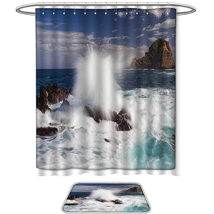 Amazon Com Qinyan Home Shower Curtain Set Scenery House Decor