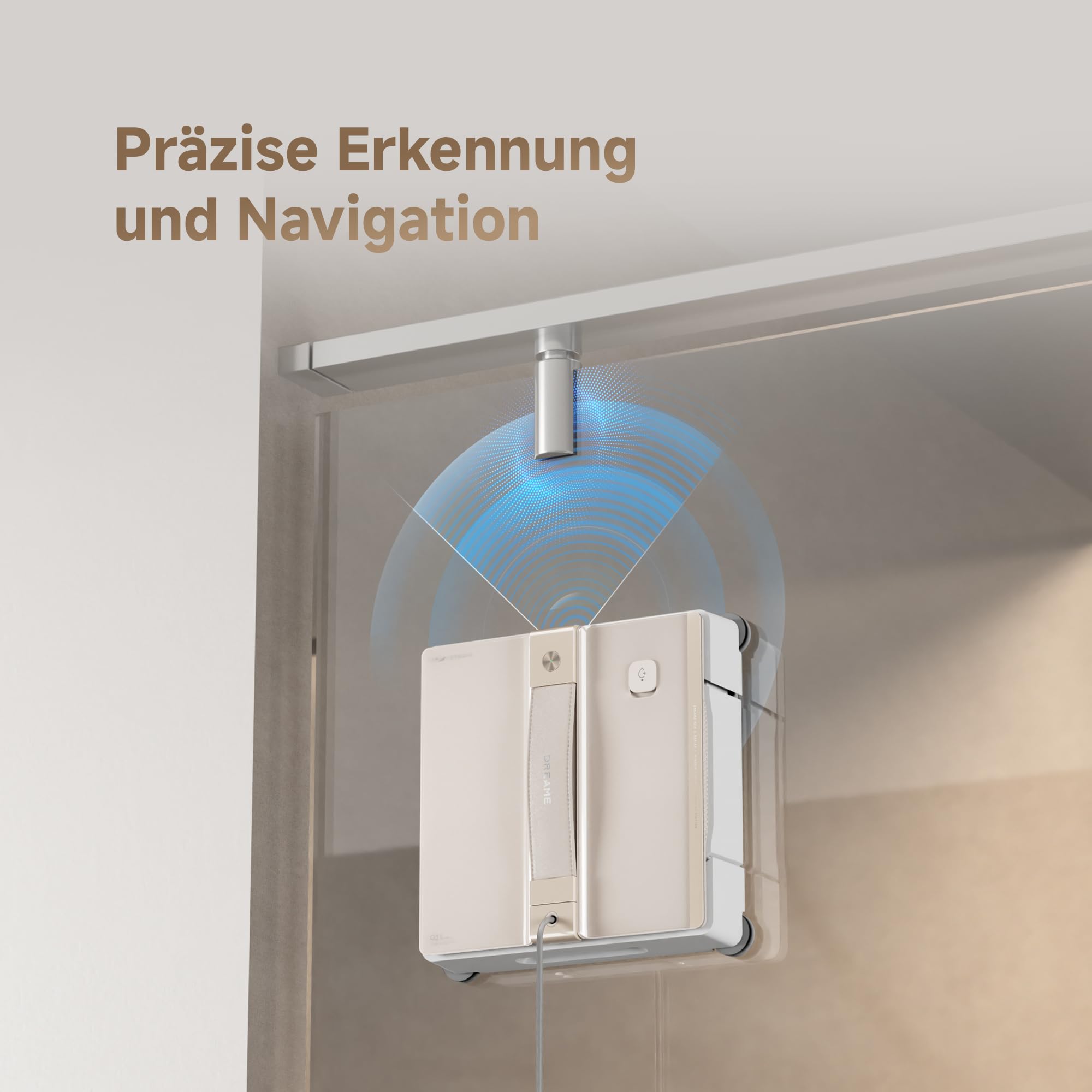 dreame C1 Fensterputzroboter, 5.500 Pa Saugkraft, zuverlässiges Sicherheitskonzept, CornerClean-Technologie, gründliche Nassreinigung, Dual-Spray-Technologie, intelligente Planung des Reinigungswegs 7