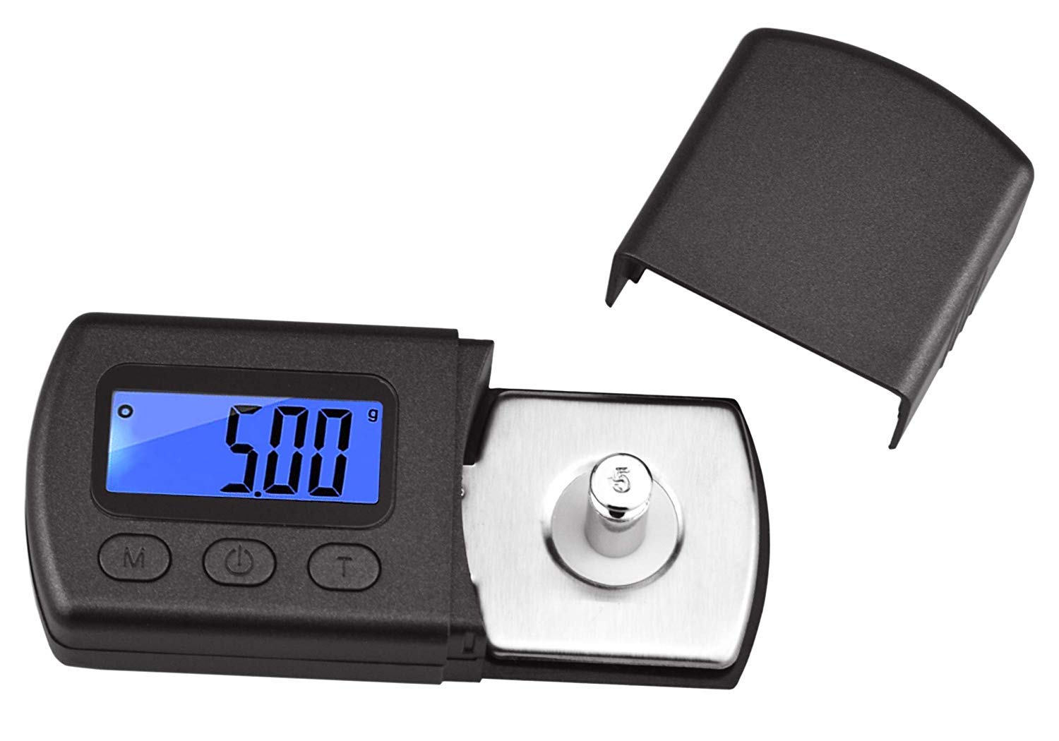 DollaTek Professional High Precise Digital Mini Turntable Stylus Force Scale Gauge Tester 0.01g Blue LCD Backlight for Tonearm Phono Cartridge Jewellery Scale Weighing