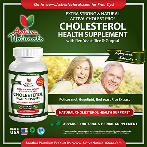 Activa Naturals Cholesterol Supplement with Plant Sterols Red Yeast