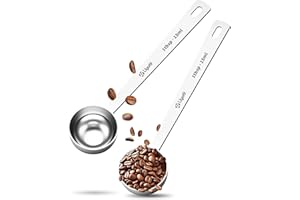 Ugotit Coffee Scoop 1 Tablespoon, Long Handle Measuring Spoons Set for Coffee, Tea, Flour, Spices - 304 Stainless Steel with 