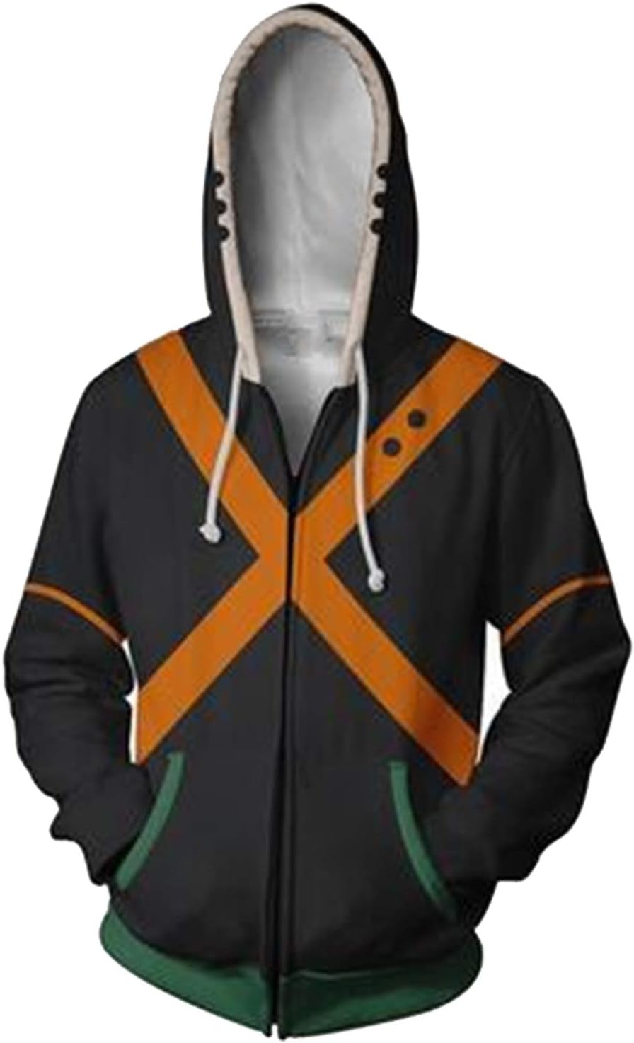 My Hero Academia Cosplay Costume Cotton Hooded Sweater Sweatshirt Zipper Hoodie, 11 Types Hoodie