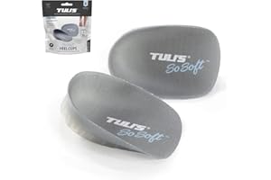 Tuli's So Soft Heavy Duty Gel Heel Cups Provide Relief for Plantar Fasciitis, Heel Pain, and Shock Absorption, Regular