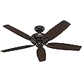 Hunter Indoor Ceiling Fan, with pull chain control - Newsome 52 inch, Premier Bronze, 53320