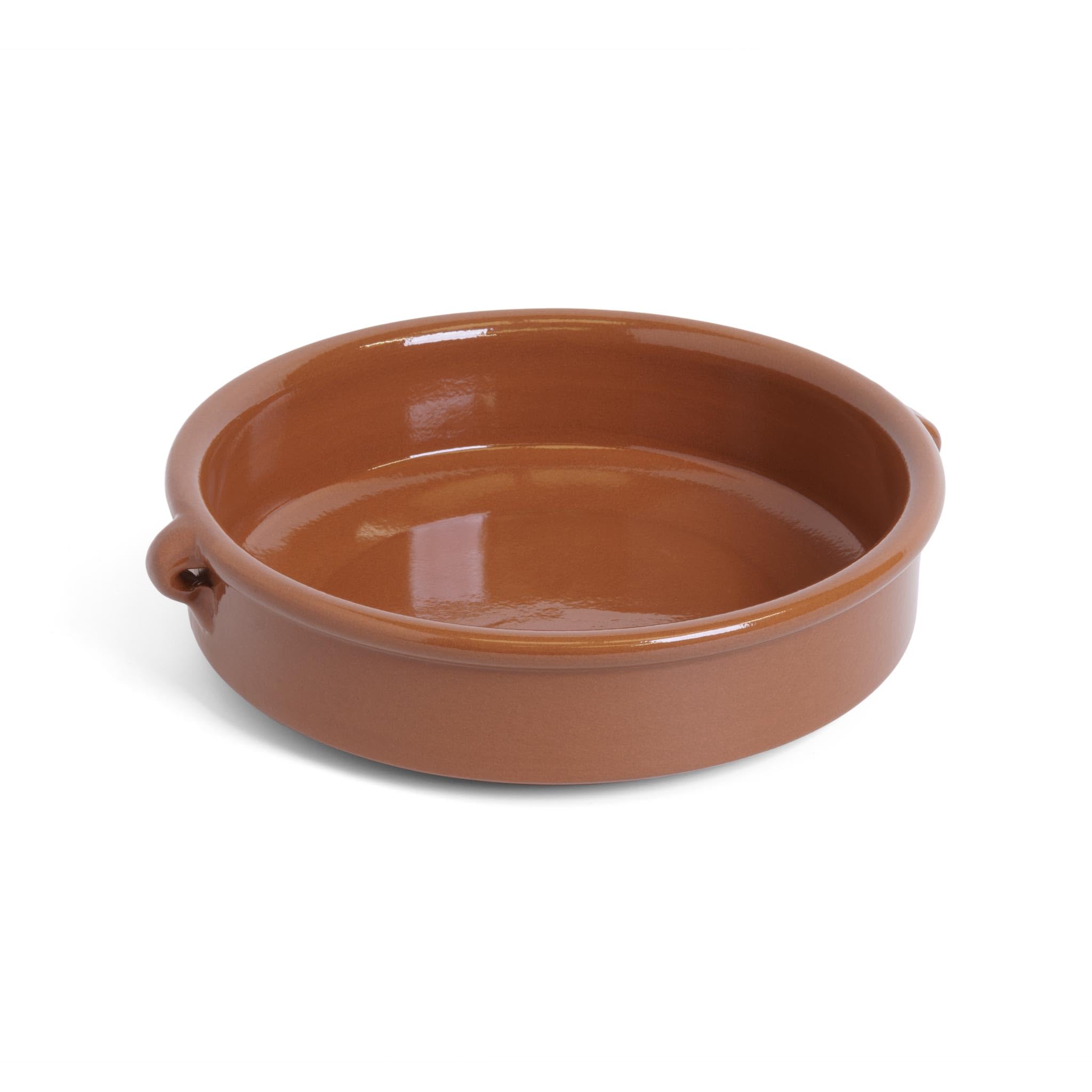 Amazing Cookware SB105 Natural Terracotta 23cm Round Dish, Brown