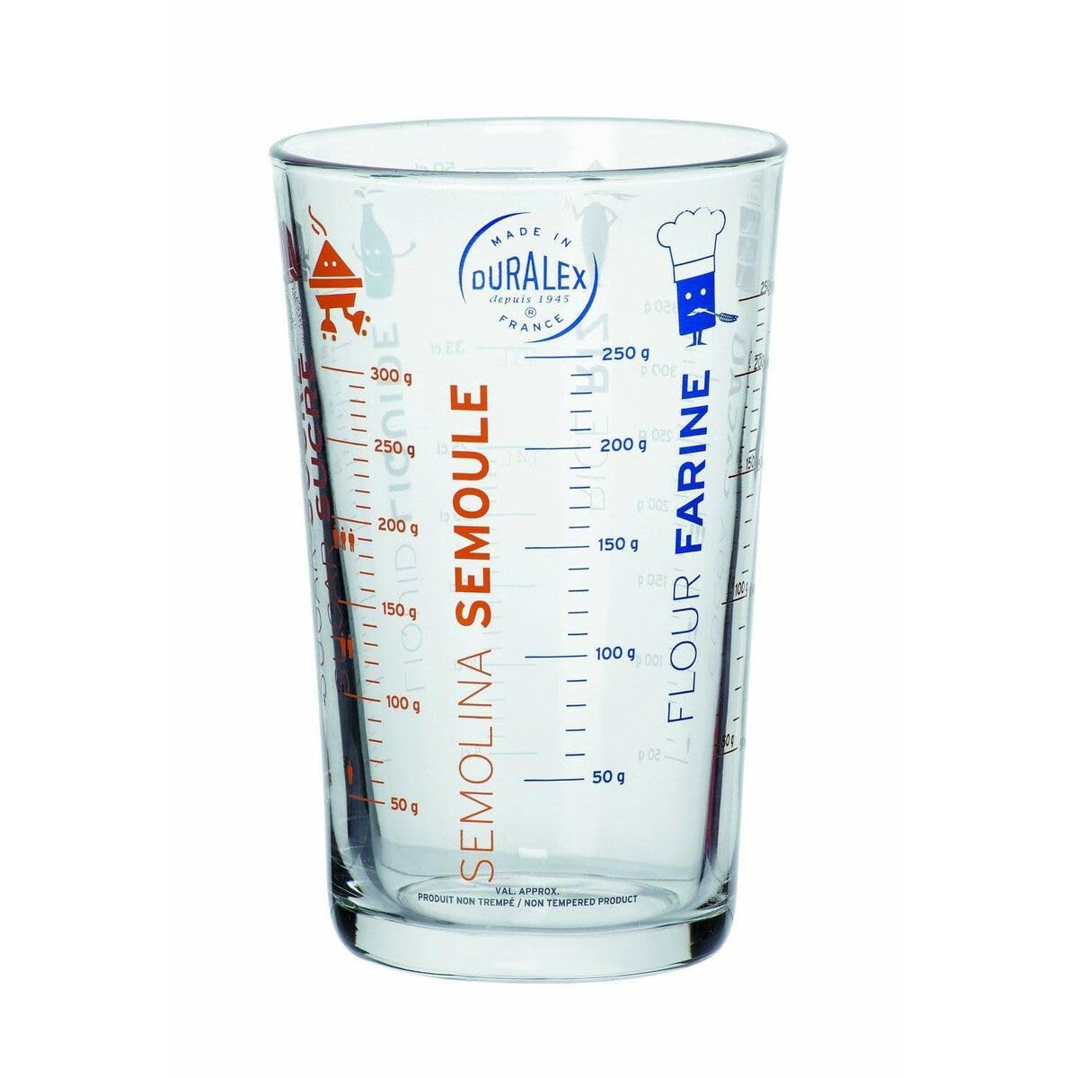 Duralex - 5004AM12 - Precisio Transparent Glass Measuring Jug - 9 cm,9 x 9 x 15 cm