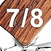 NeWisdom iPhone 7 Wood Case Wooden Unique Shock Proof Hybrid Rubberized Cover Compatible with Apple iPhone8 – Sandalwood