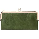 mpeak filters Vintage Women Long Wallets Bifold Ladies Purse Clutch with Kiss Lock and Zip Coin Pocket | Long, Bifold, Kiss Lock, Zip Coin Pocket