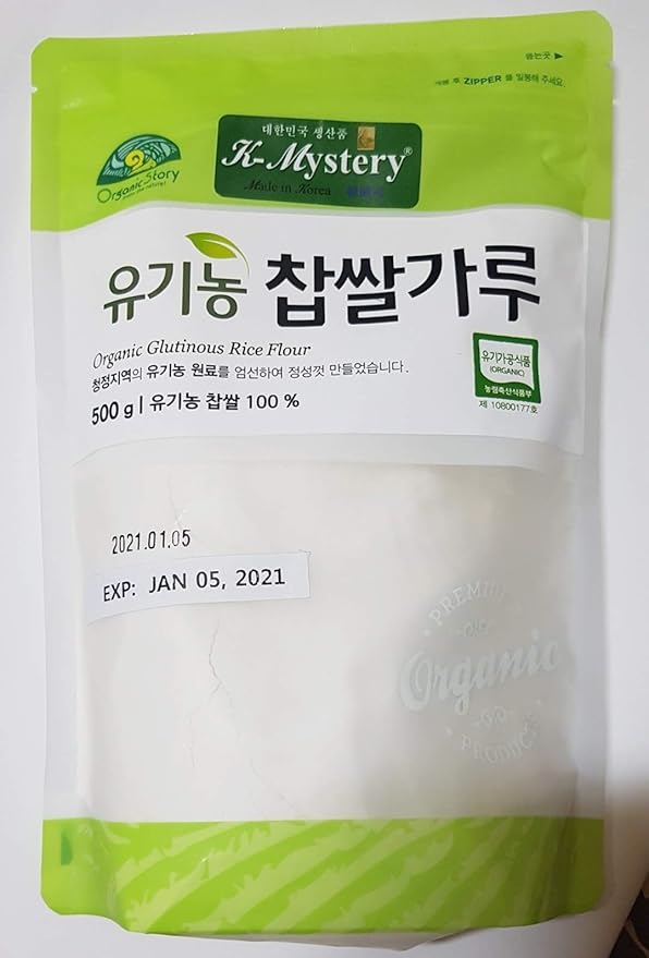 Organic Glutinous Rice Flour, Sweet Rice Powder 유기농 찹쌀가루