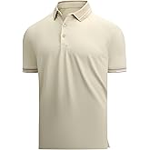 Esabel.C Mens Golf Shirts Short Sleeve Stretch Moisture Wicking Performance Dry Fit Collared Golf Shirts for Men
