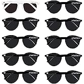 LADY&HOME Bachelorette Party Cat Eye Sunglasses - Bridesmaid & Bridal Shower Supplies, 10pcs Round Weddings Sunglasses