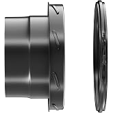Ventylis 6‑Inch Insulated Stove Pipe Adapter, Double‑Wall Stainless‑Steel | Chimney Vent Pipe Fitting Compatible With Wood Stoves, Fireplaces And Heaters