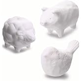 Aroma Ceramic Stone Diffuser [Made in Japan] Aromatherapy Passive Essential Oil Diffuser, Non-Electric Eco-Friendly, Unique, Cute, Animal, Design for Women, Men, and Gifts (3pcs Set)