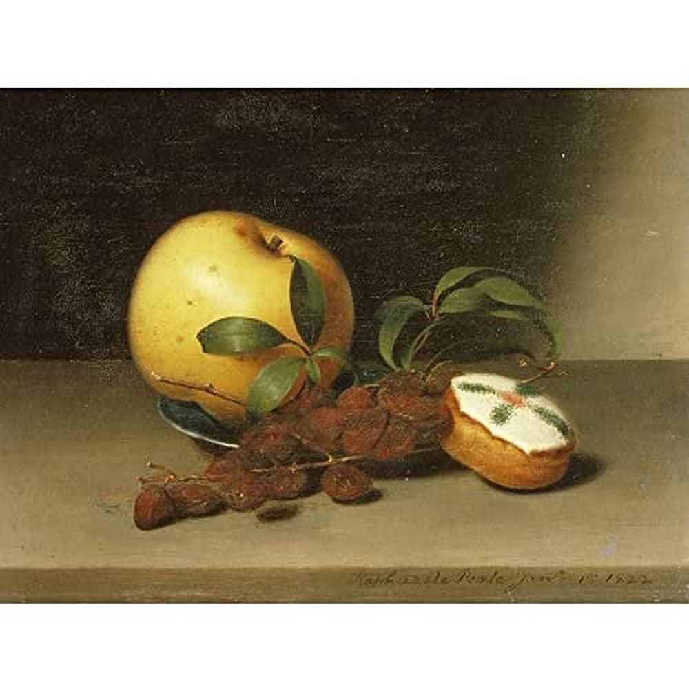 Raphaelle Peale Still Life With Cake Art Print Canvas Premium Wall Decor Poster Mural