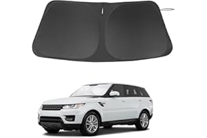 LHFLIVE Windshield Sun Shade Custom Fit for 2014-2022 Land Rover Range Rover Sport Accessories Foldable Sunshade Sun Blocker Protect Car from Sun Rays & Heat Damage Keep Car Cooler
