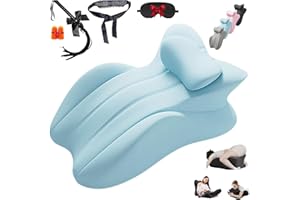 27 Degree Couples Pillow - Memory Foam Wedge Pillow for Better Sleep, Ergonomic Butt Cushion, Multi-use Lounge Pillow for Bed