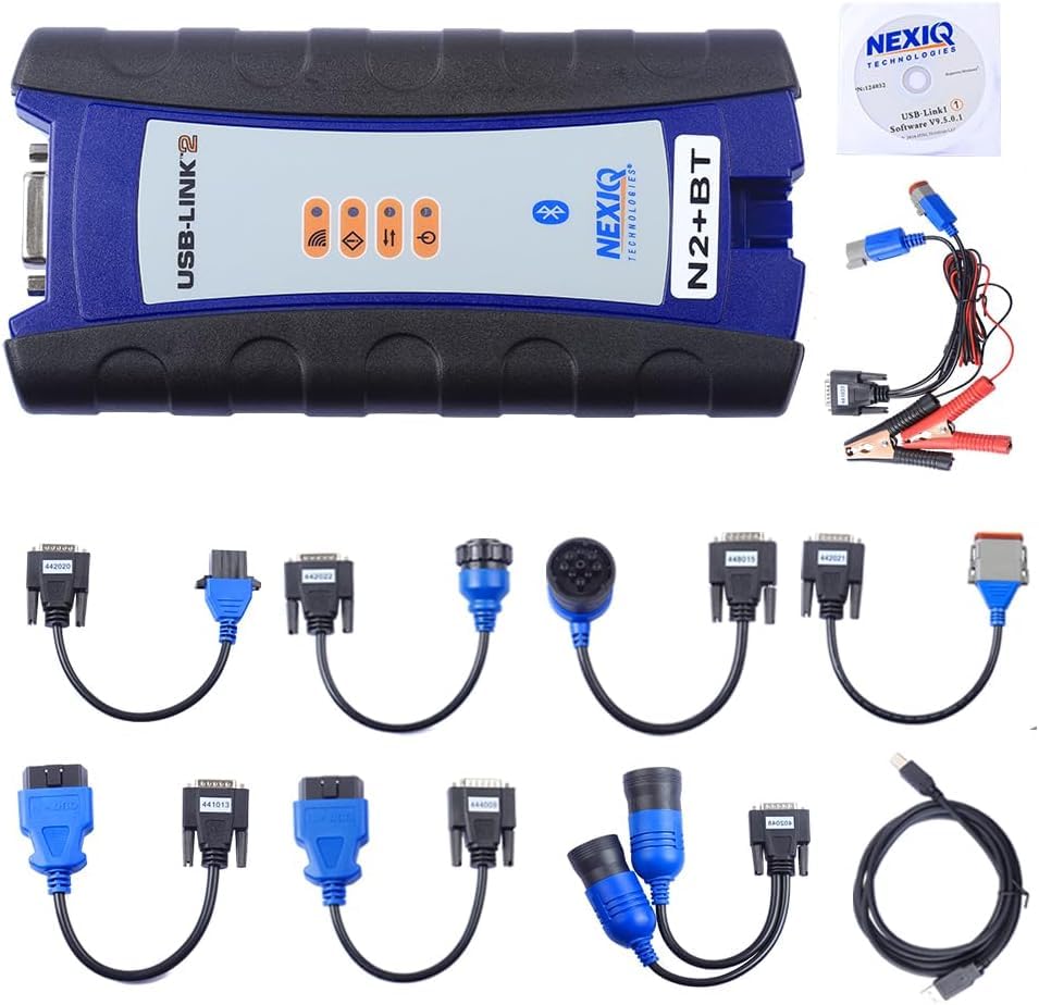 Photo 1 of Diesel Universal Truck 124032 NEXIQ-2 USB Link + Software Diesel Truck Interface NEXIQ Technologies USB Link 2 Scanner Heavy Duty Diagnostic Tool Nexiq USB Link 2