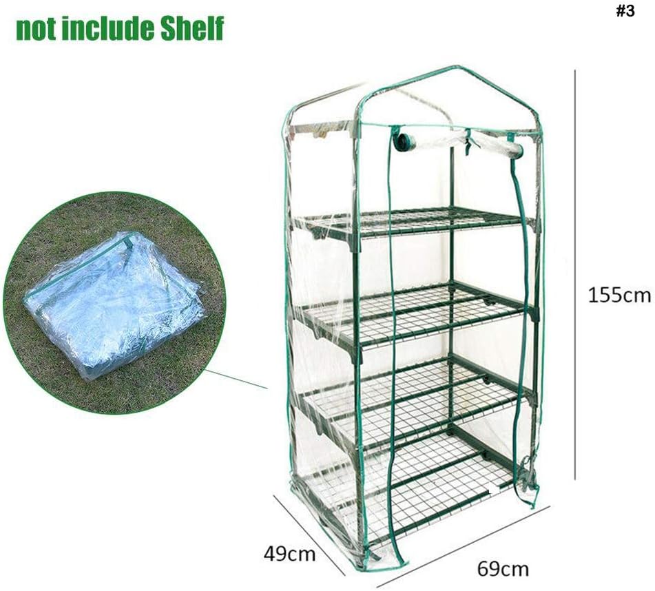 CAIZHAO Mini Greenhouse, Walk-In Plants Greenhouse, for Outdoor Plant Flower Garden Accessories,Outdoor Growbag Growhouse PVC Cover Plastic Garden Green House