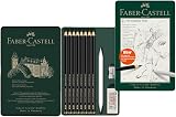 Faber-Castell Pitt Graphite Matt Pencil Tin 11 Matt Graphite for Drawing
