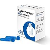CareSens Sterile Single Use Ultra Thin 30G Universal Designed Lancets (100 Counts) for Minimizing Skin Discomfort and Pain