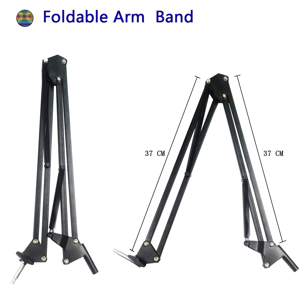 Microphone Arm Stand, URMI Microphone Suspension Boom Scissor Arm Stand Mic Clip Adjustable Boom Studio Scissor Arm Stand with Mic Clip Holder and Table Mounting Clamp for Blue Yeti Snowball Microphone