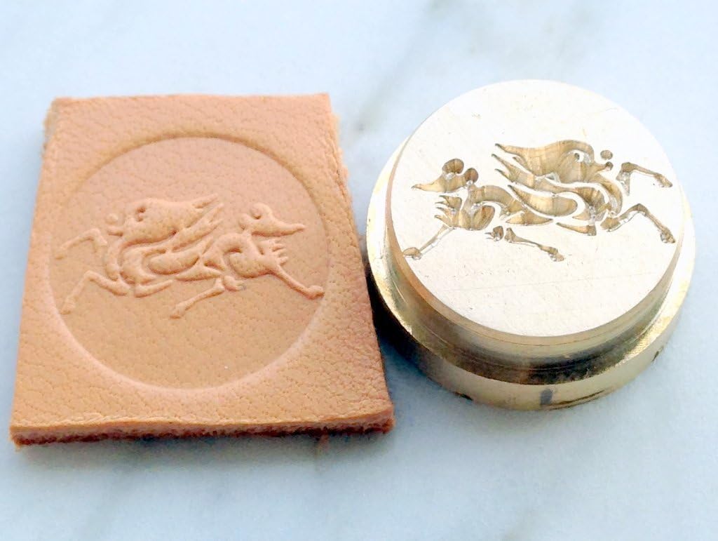 Customized Brass Stamp for Vegetable tanned leather hammer press printing, wax sealing