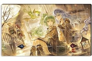 New Mlikemat Playmat Wynn The Wind Charmer & Eria TCG CCG OCG Trading Card Game Mat with Zones + Free Bag (ZD039-812-A)