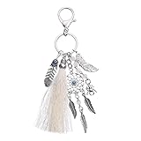 ACTLATI Boho Dreamcatcher Keyring Charm Tassel
