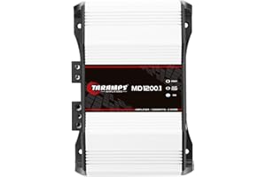 Taramps MD 1200.1 Monoblock Amplifier 2 Ohm 1200 Watts Rms 1 Channel Powerful Full Range Car Audio System, Crossover Bass Boo