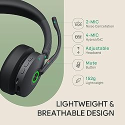 Yealink BH74 ANC Wireless Bluetooth Headset with