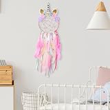 MHJY Unicorn Dream Catcher Large Handmade Wall Hanging Kids Bedroom Decor view 4