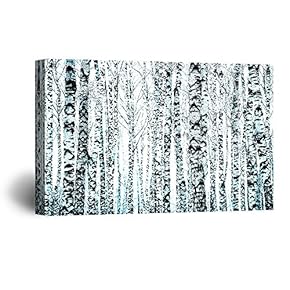 Abstract Black and White Forest