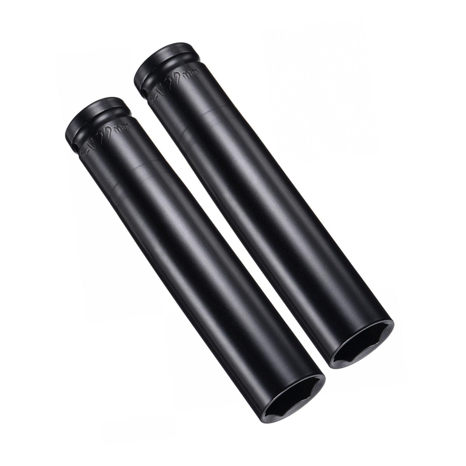 TOP-VIGOR 2Pcs Deep Impact Socket, 1/2 Inch Drive by 22mm Deep Impact Socket, Heat-Treated CR-V Steel 22mm Socket, 1/2 Drive with 150mm Length 6-Point Socket for Car Home Repair