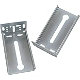 LONTAN Rear Mounting Brackets for Drawer Slide 5 Pairs B4502 Cabinet Bracket Drawer Track Guide Kitchen Replacement Parts for