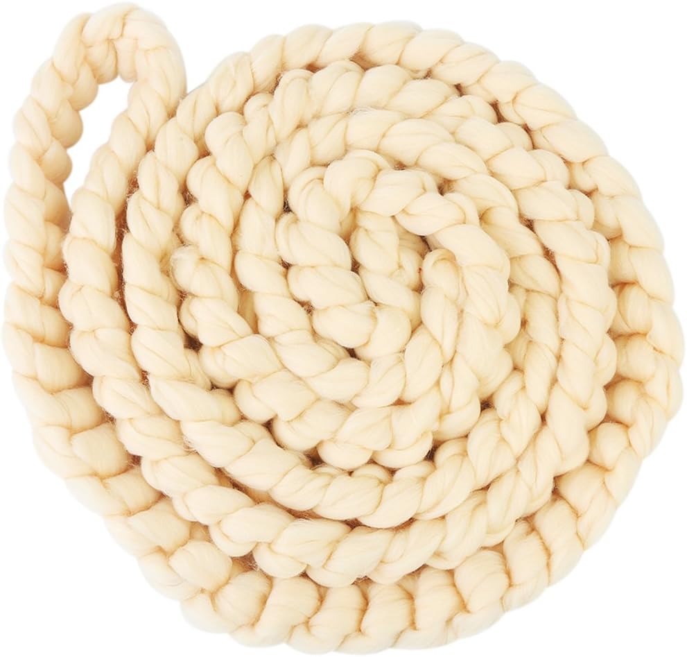 Jubileens Top Roving Braid Wool Spinning Fiber Newborn Baby Photography Photo Props