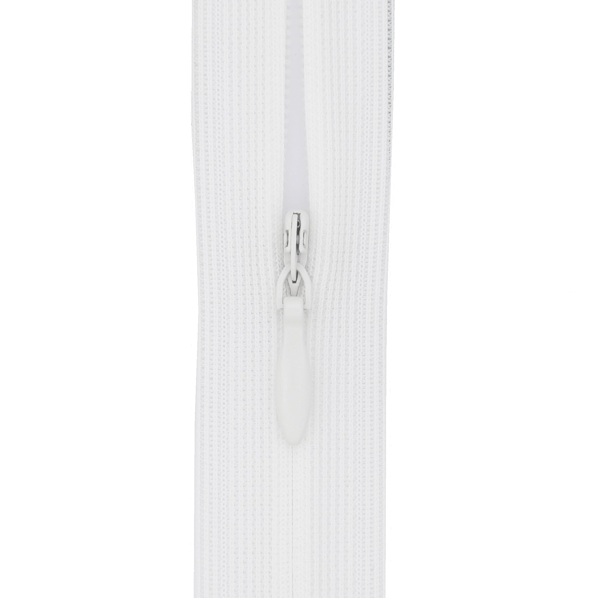 Y-connection #3 Invisible Zip, 5 zips, Close End, Flexi Tape, Natural White, Dress Zip for Sewing, Cushion Covers, Skirts and Garments, 8 to 22 Inch (20 inch)