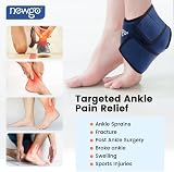 NEWGO Ankle Ice Pack Wrap Reusable Cold Hot Therapy for Ankle view 3
