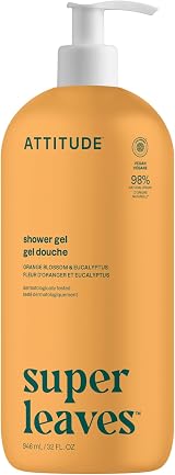 ATTITUDE Body Wash EWG Verified Plant Based Orange Blossom Eucalyptus 946 mL