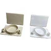 E.H.C. Maple Plastic Hinge Hole Cover Plugs (5 Count) - Conceals Hinge Cups &amp; Screw Dowel Holes - Professional Finish