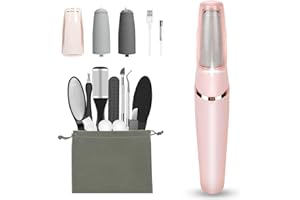 Electric Callus Removers for Feet, Haootadiy Electric Foot Callus Remover Pedicure Kits Rechargeable with12 in 1, Removes Dry Skin for Smoother Feet, Foot Care for Dead Skin Ideal Gift