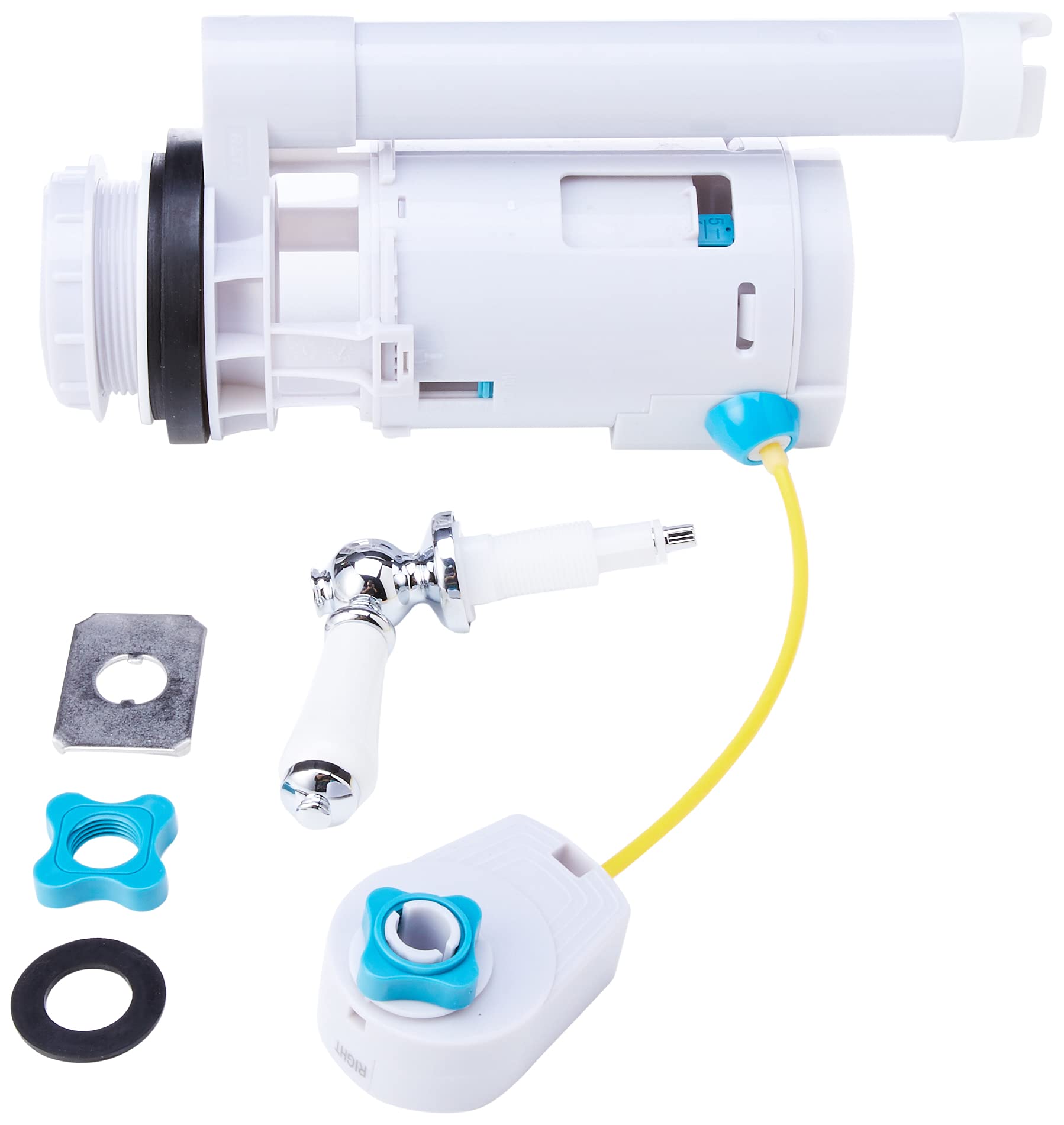 VeeBath Pro Lever Operated Dual Flush Valve Overflow 2 Piece Toilet Cistern WRAS Approved