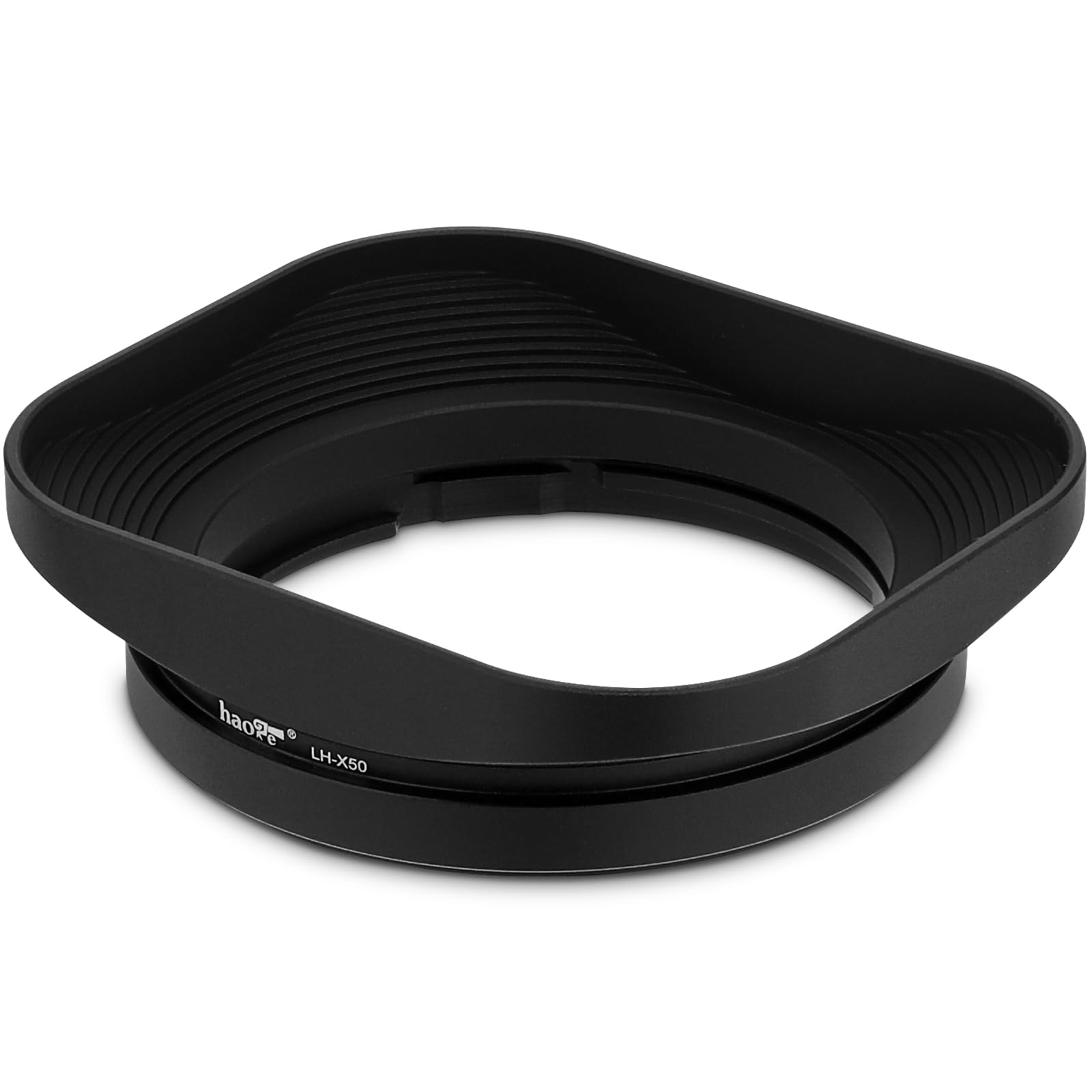 Haoge LH-X50 Bayonet Square Metal Lens Hood for Fujifilm Fuji Fujinon XF 50mm F2 R WR Lens on X-Pro2 X-Pro1 X-T2 X-T1 X-T20 X-T10 X-E2S X-A5 X-A20 X-E3 X-H1