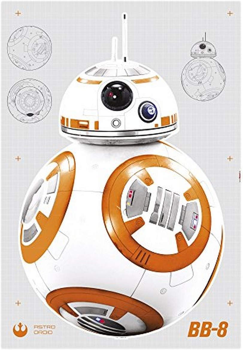 Komar 14726h Star Wars BB-8 Freestyle Deco Sticker - Multi-Colour (6-Piece), 120 x 70 cm