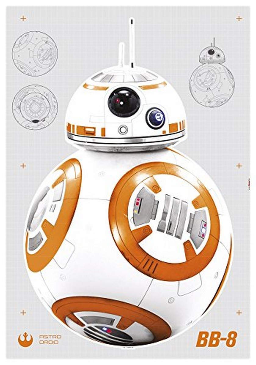 Komar 14726h Star Wars BB-8 Freestyle Deco Sticker - Multi-Colour (6-Piece)